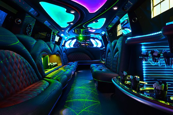 Limo bus in Bunker Hill Village
