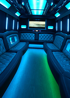 limousine to charter bus
